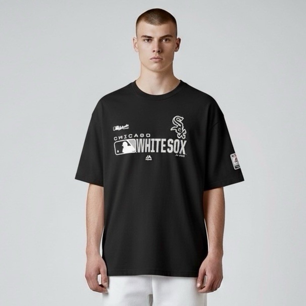 MAJESTIC CHICAGO‎ WHITE SOX MENS XXL  2X T SHIRT BLACK